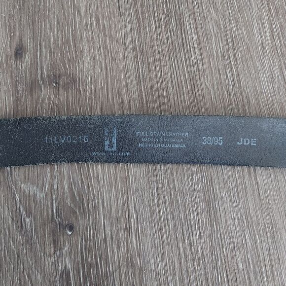 Levi's Black Leather Men's Belt 38 - Picture 3 of 5